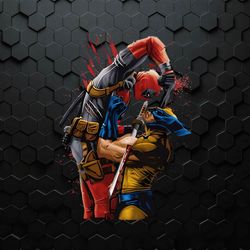 deadpool and wolverine bloody png