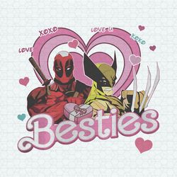 groovy deadpool wolverine besties png