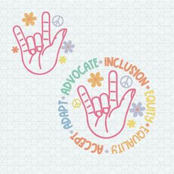adapt advocate inclusion equity equality accept svg