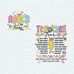 abcd teacher tour lightning bolt svg