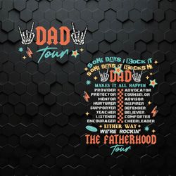 dad tour the fatherhood tour svg
