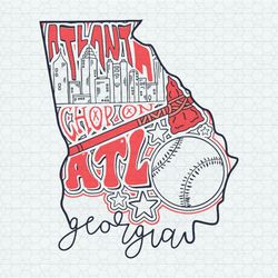 chop on atl georgia baseball map svg
