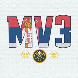 nikola jokic nuggets mv3 serbia flag svg