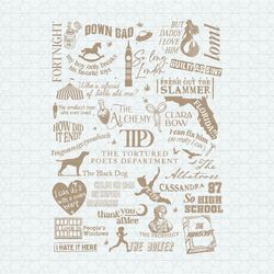 tortured poets department album song tracklist svg