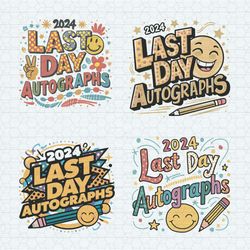 retro last day autographs 2024 svg bundle