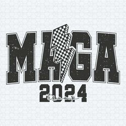 maga 2024 trump lightning bolt svg