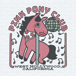 pink pony club west hollywood california svg