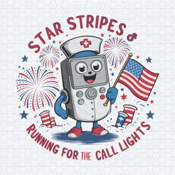 nurse remote stars stripes and running for call lights png