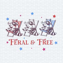 retro raccoon feral and free 4th of july png