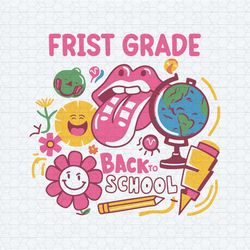 frist grade back to school kindergarten frist day of school svg