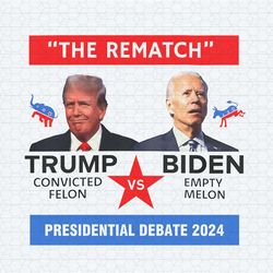 the rematch trump vs biden presidential debate 2024 png