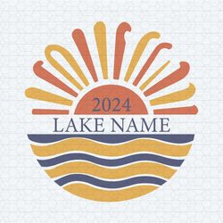 personalized lake name custom family reunion lake svg