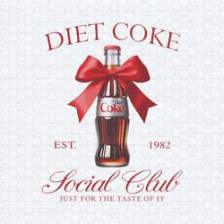 coquette diet coke social club est 1982 red bow png