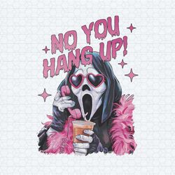 pink no you hang up horror halloween png