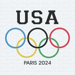 retro usa paris games 2024 svg