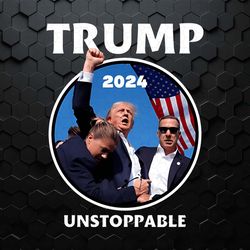 trump 2024 unstoppable trump shooting png