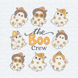 cute the boo crew ghost halloween png