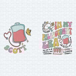 custom in my phlebotomist era nurse svg