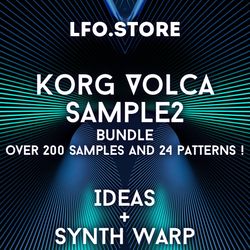 Korg Volca Sample2 Bundle Ideas Synth Warp over 200 samples and 24 patterns !