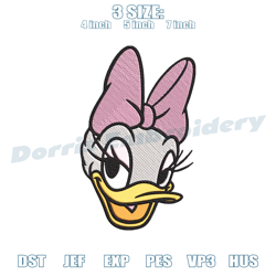 daisy duck embroidery design,digital embroidery,embroidery files, digital embroidery design