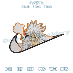 luffy gear nike embroidery design ,digital embroidery,embroidery files, digital embroidery design