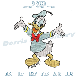 daisy duck embroidery design, disney embroidery,,embroidery files, digital embroidery design