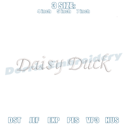 disney embroidery daisy duck, disney embroidery,,embroidery files, digital embroidery design