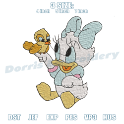baby daisy duck embroidery design file, disney embroidery,embroidery machine files, embroidery design