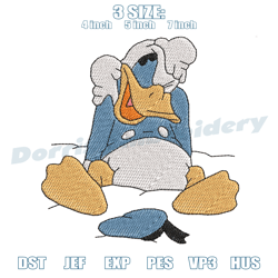disney character donald duck embroidery,embroidery machine files, embroidery design