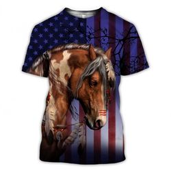 Horse Patriot 3D All Over Printed Clothes Lh0761