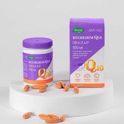 Coenzyme Q10, 100 mg, 60 capsules, Evalar