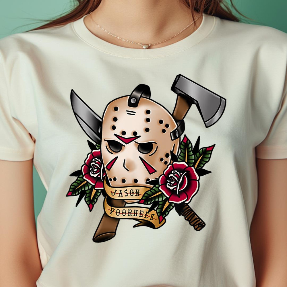 Jason Classical Art Tattoo Style  PNG, Horror Jason Vorhees PNG, Vorhees Digital Png Files.jpg