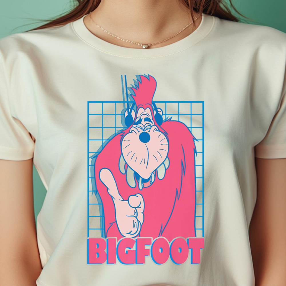 Disney A Goofy Movie Retro Neon Bigfoot Grid PNG, Goofy PNG, North Pole Digital Png Files.jpg