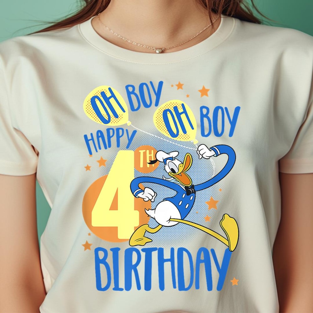 Disney Donald Duck Happy 4Th Birthday PNG, Goofy PNG, North Pole Digital Png Files.jpg