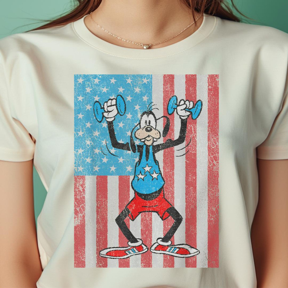 Goofy Pumping Iron Americana PNG, Goofy PNG, North Pole Digital Png Files.jpg