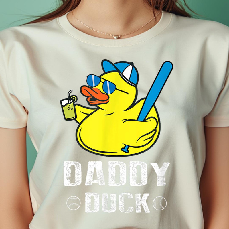 Daddy Duck Baseball Dad Rubber Duck PNG, The Duck PNG, Rubber Duck Digital Png Files.jpg