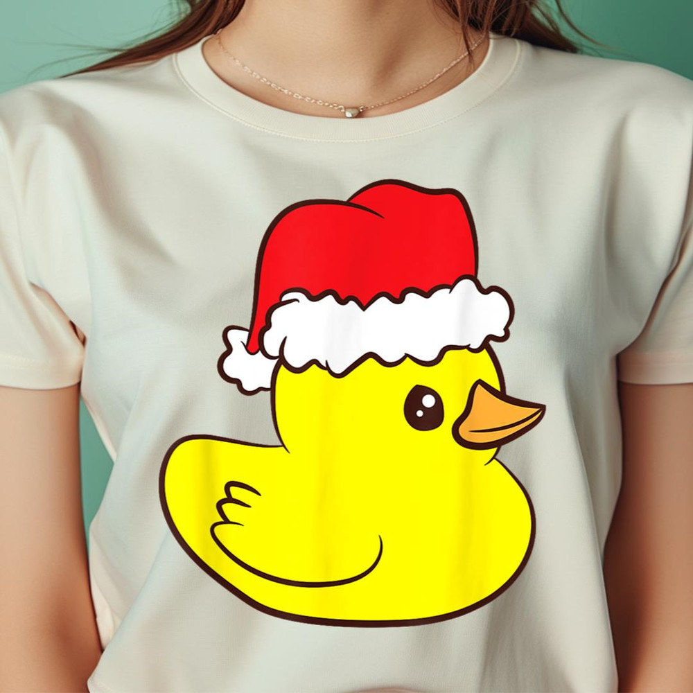Duck With Santa Hat Love Rubber PNG, The Duck PNG, Rubber Duck Digital Png Files.jpg