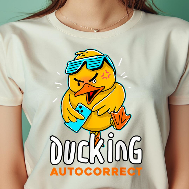 Ducking Autocorrect Funny Messaging Mistake PNG, The Duck PNG, Rubber Duck Digital Png Files.jpg