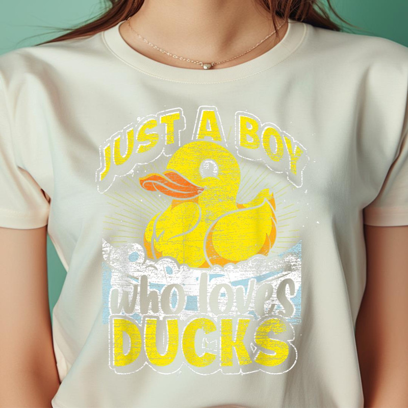 Just A Boy Who Loves Ducks Duckling Ducky Rubber Duck PNG, The Duck PNG, Rubber Duck Digital Png Files.jpg