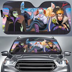 Disney Villains Car Auto Sun Shade Evil Queen Malecifent Hades Ursula Car Sunshade Disney Family Car Sunshade Car Windsh