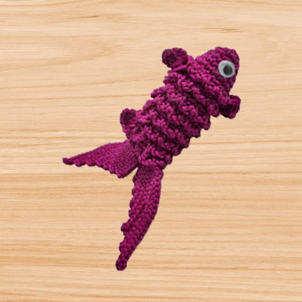 A crochet fish amigurumi pattern