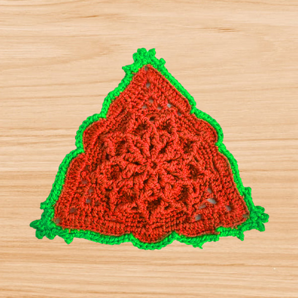 a crochet triangle motif pattern