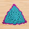 a crochet triangle motif pattern