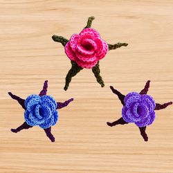 3D Crochet Flower Pattern