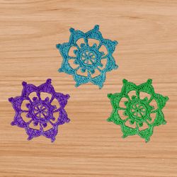 A crochet round motif - coaster pdf pattern