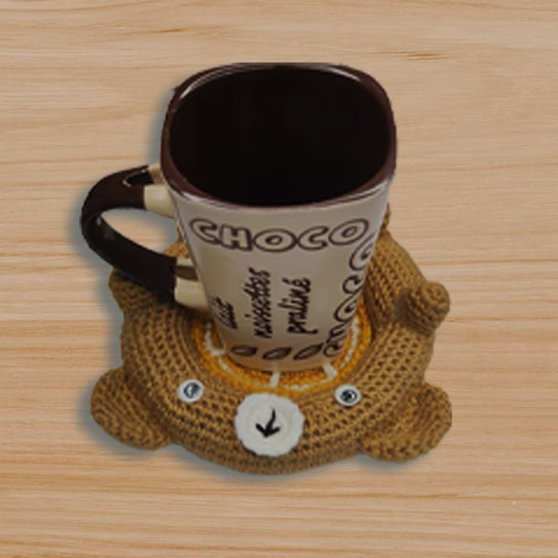 crochet bear coaster pattern