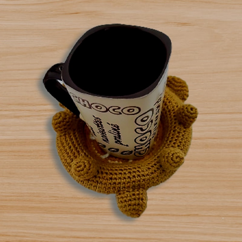 crochet bear coaster pattern
