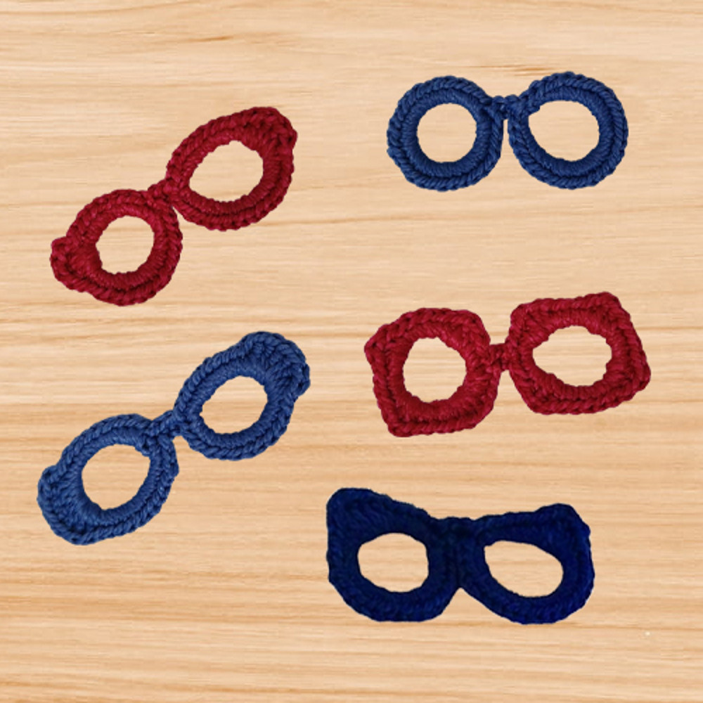 Eye glasses bookmark pattern