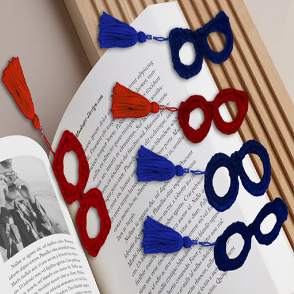 Eye glasses bookmark pattern