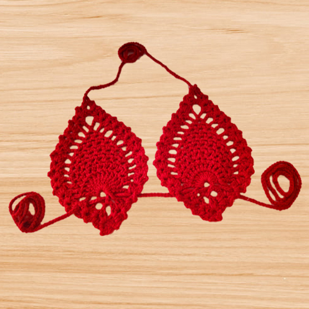 crochet pineapple bra pattern